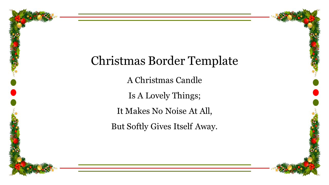 Christmas Border Template